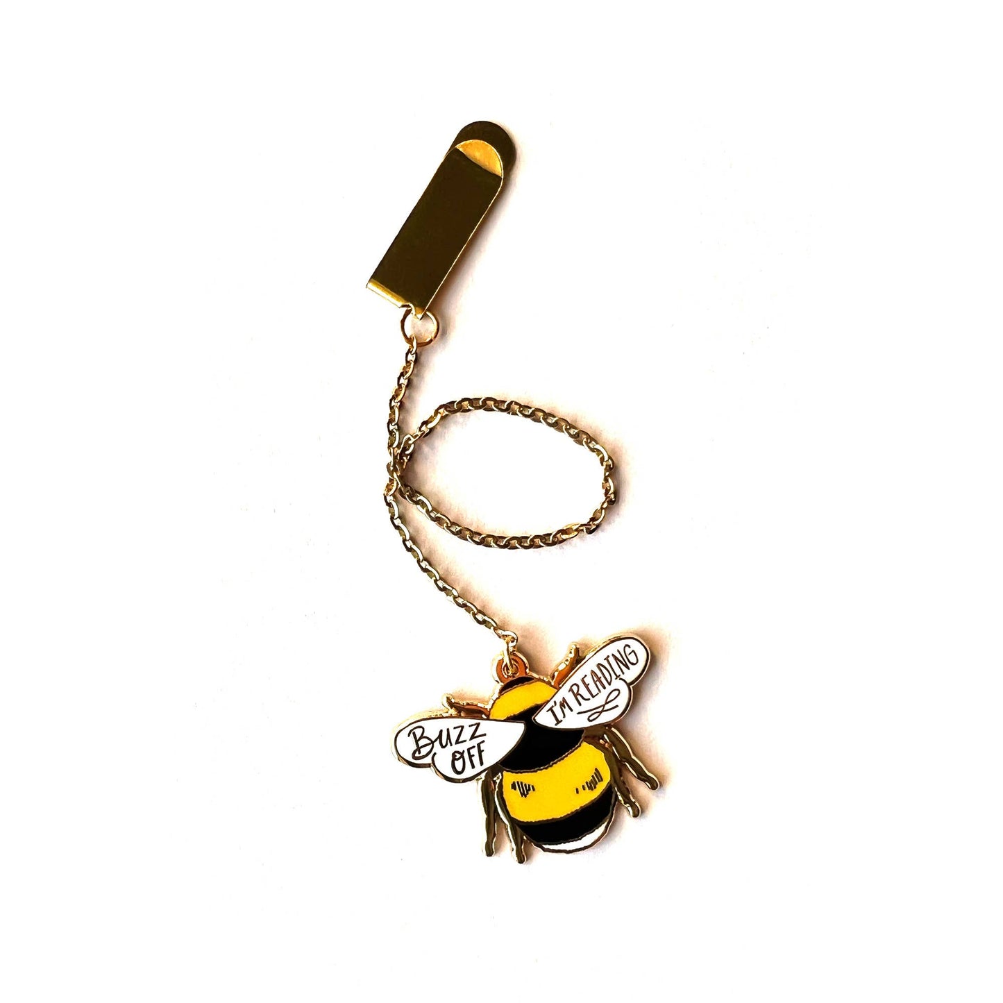 Bumble Bee Enamel Pin Bookmark