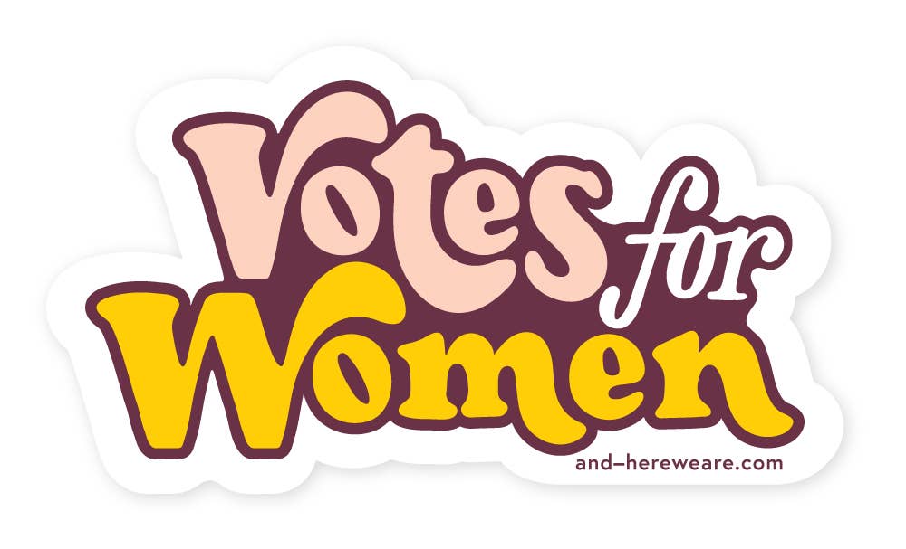 Votes for Women Political Feminist Vinyl Sticker