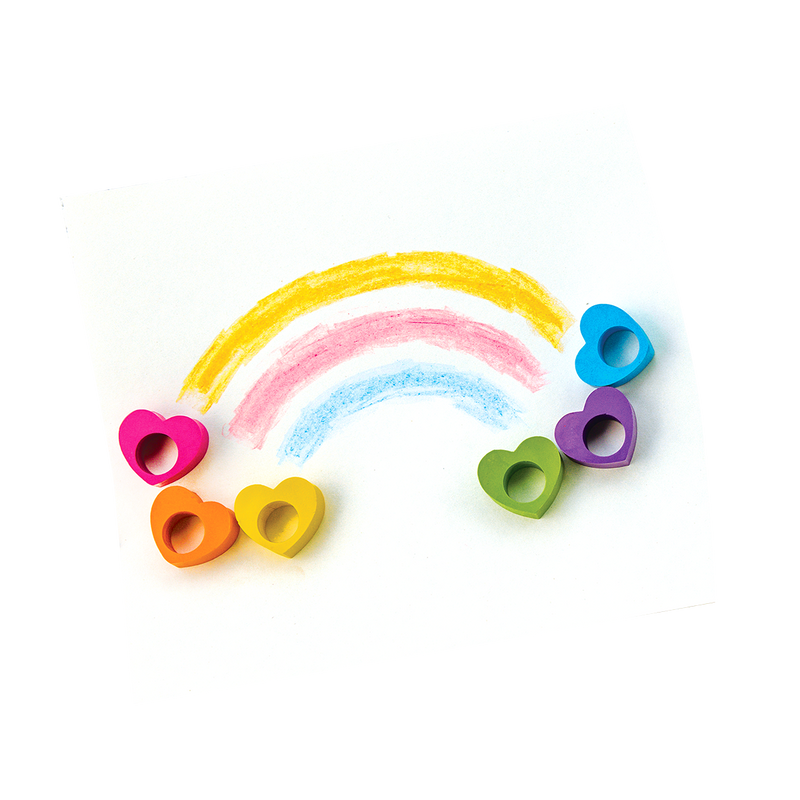 Heart Ring Crayons - Set of 6