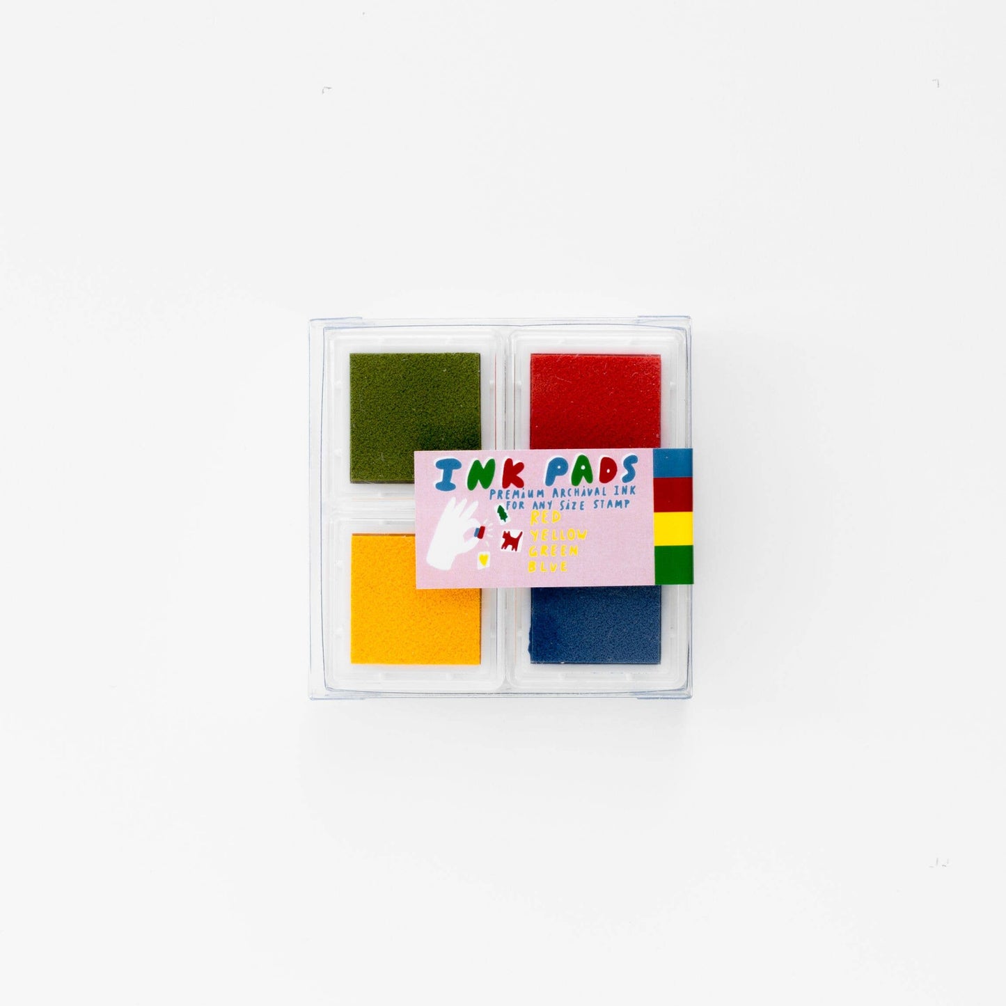Red Yellow Green Blue Chroma Ink Pad