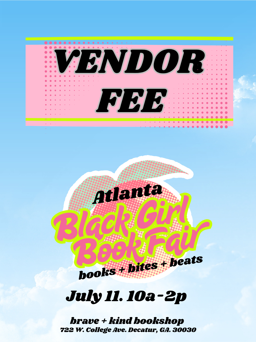 Vendor Fee for Black Girl Book Fair