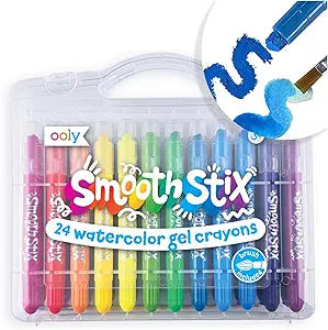 Smooth Stix Watercolor Gel Crayons - 25 PC Set | Ooly