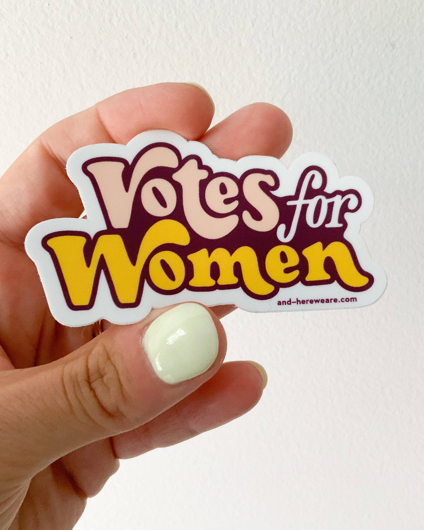 Votes for Women Political Feminist Vinyl Sticker