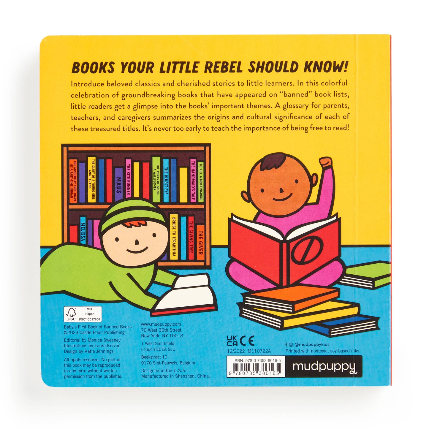 Baby's First Book of Banned Books | Mudpuppy (Author) + Laura Korzon (Artist)