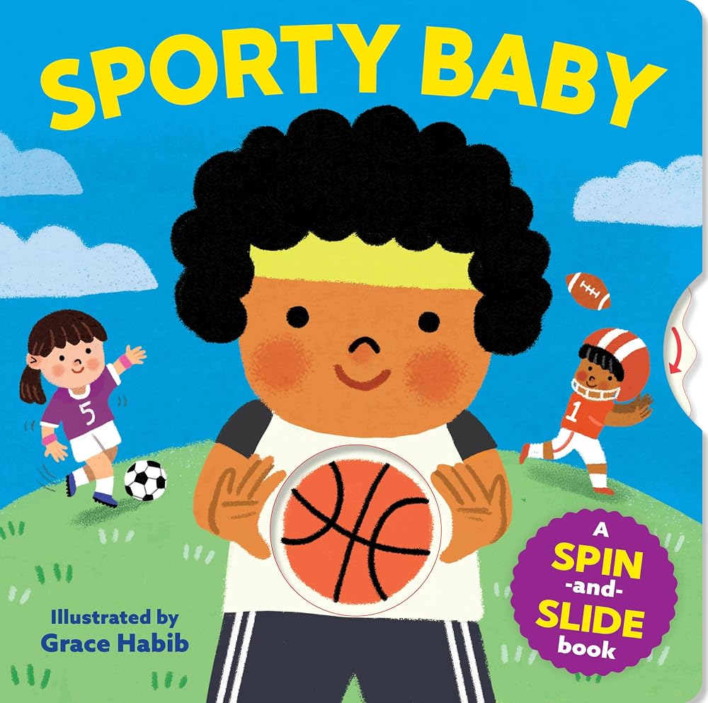 Sporty Baby: A Spin-and-Slide Book cover image