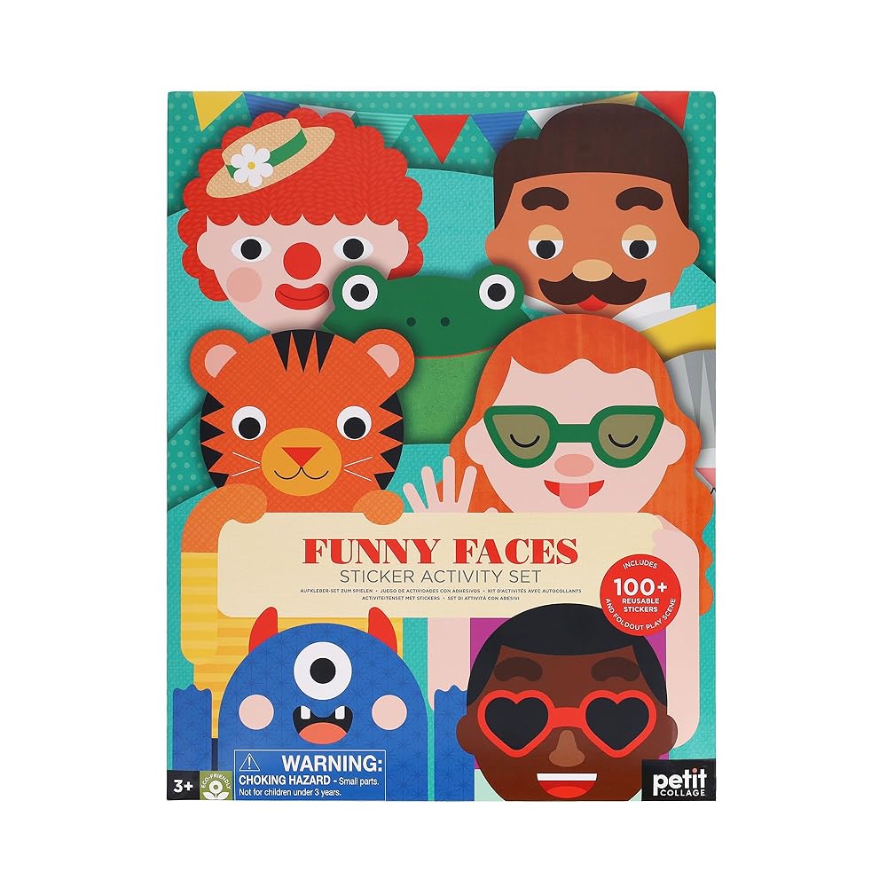 Sticker Activity Set: Funny Faces cover image