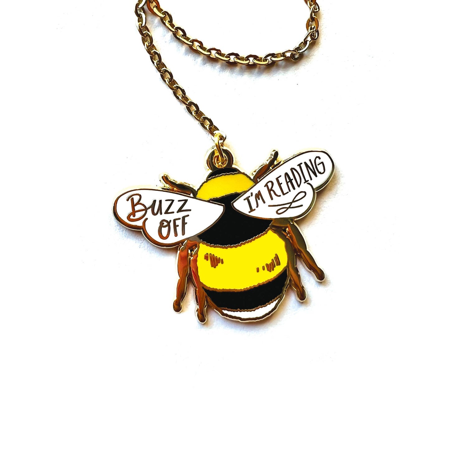 Bumble Bee Enamel Pin Bookmark
