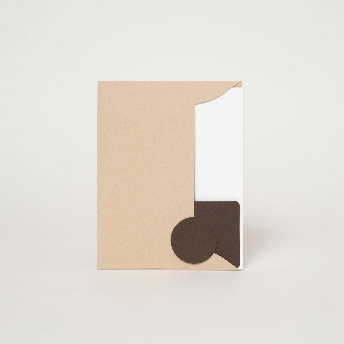 Wiener Birthday Dog Letterpress Greeting Card by Egg Press: Paper tab