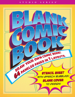 Blank Comic Book (Stencil Included) | Inc Peter Pauper Press