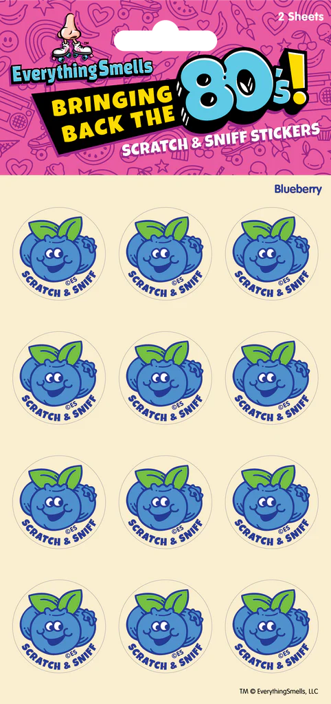 Blueberry Scratch & Sniff Stickers | EverythingSmells