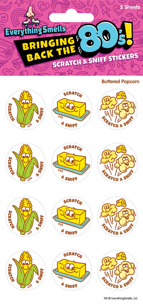 Buttered Popcorn Scratch & Sniff Stickers | EverythingSmells