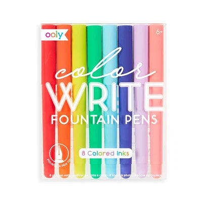 Color Write Fountain Pens - Set of 8 | Ooly (Created by)