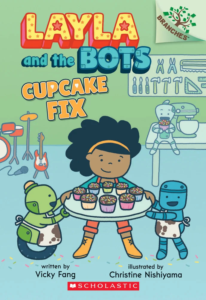 Cupcake Fix: A Branches Book (Layla and the Bots #3): Volume 3 | Vicky Fang (Author) + Christine Nishiyama (Illustrator)