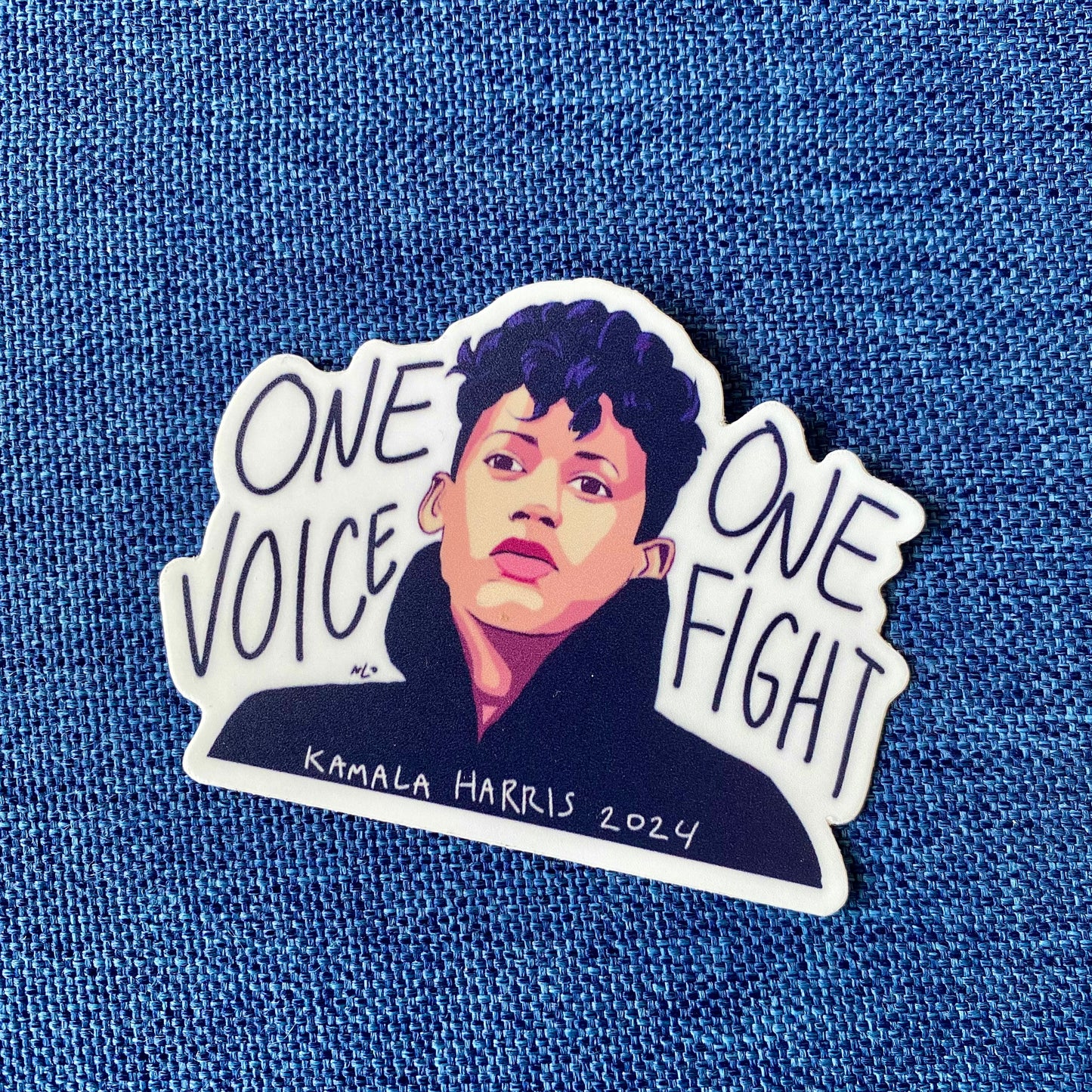 Kamala Harris “one voice one fight” sticker