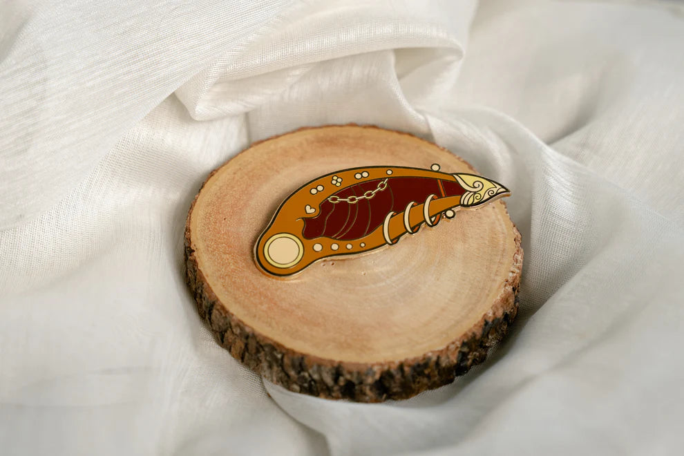 Brown Elf Ear w/ Jewelry Enamel Pin