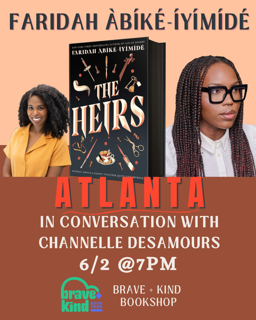 AUTHOR EVENT | Faridah Àbíké-Íyímídé "The Heirs" In Conversation With Channelle Desamours | June 2nd @ 7pm