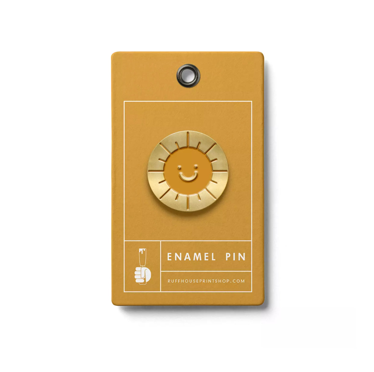 Happy Sun Enamel Pin