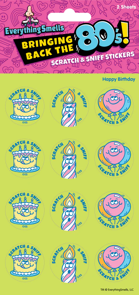 Happy Birthday Scratch & Sniff Stickers | EverythingSmells