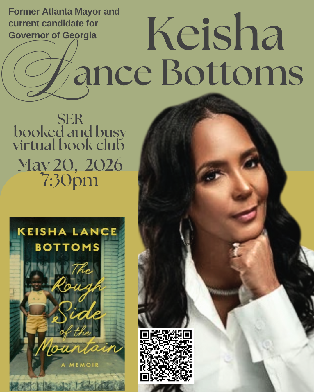 SER BOOKED AND BUSY EVENT | The Rough Side of the Mountain | Keisha Lance Bottoms (Author) | May 20, 2026