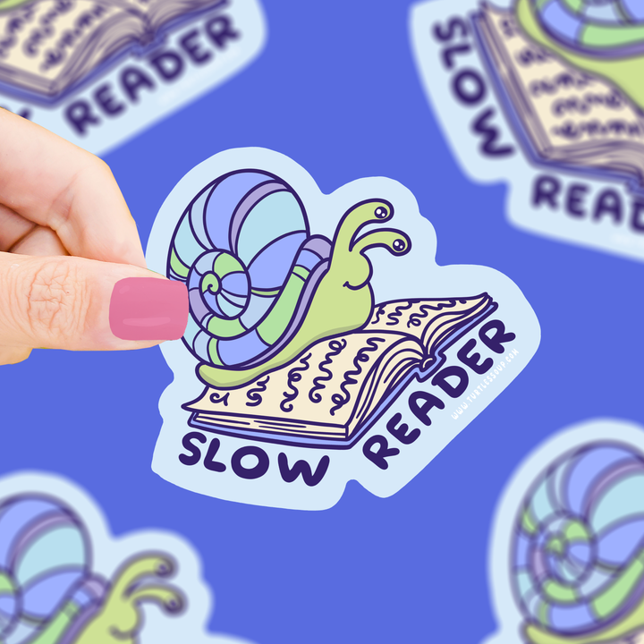 Slow Reader Vinyl Sticker