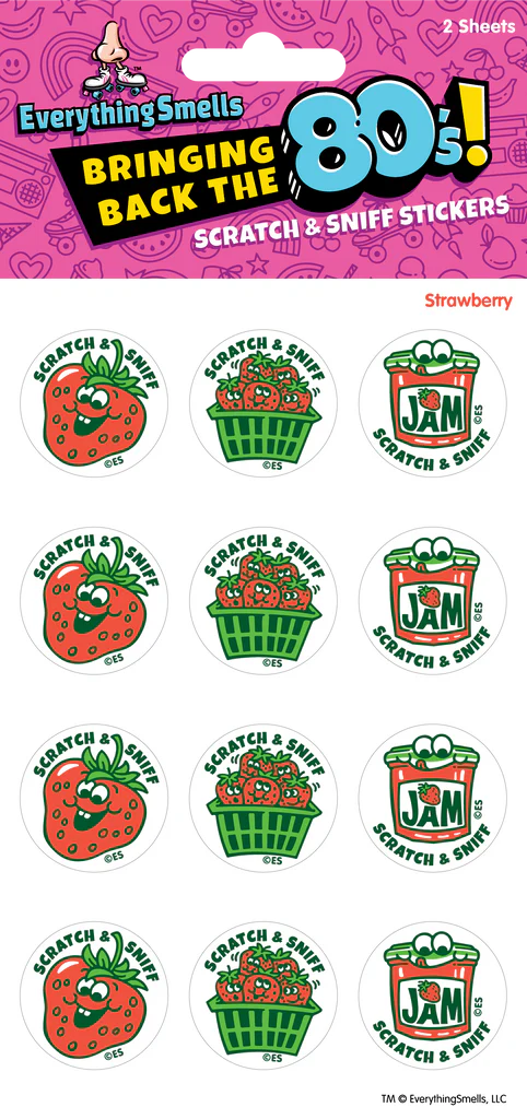 Strawberry Scratch & Sniff Stickers | EverythingSmells