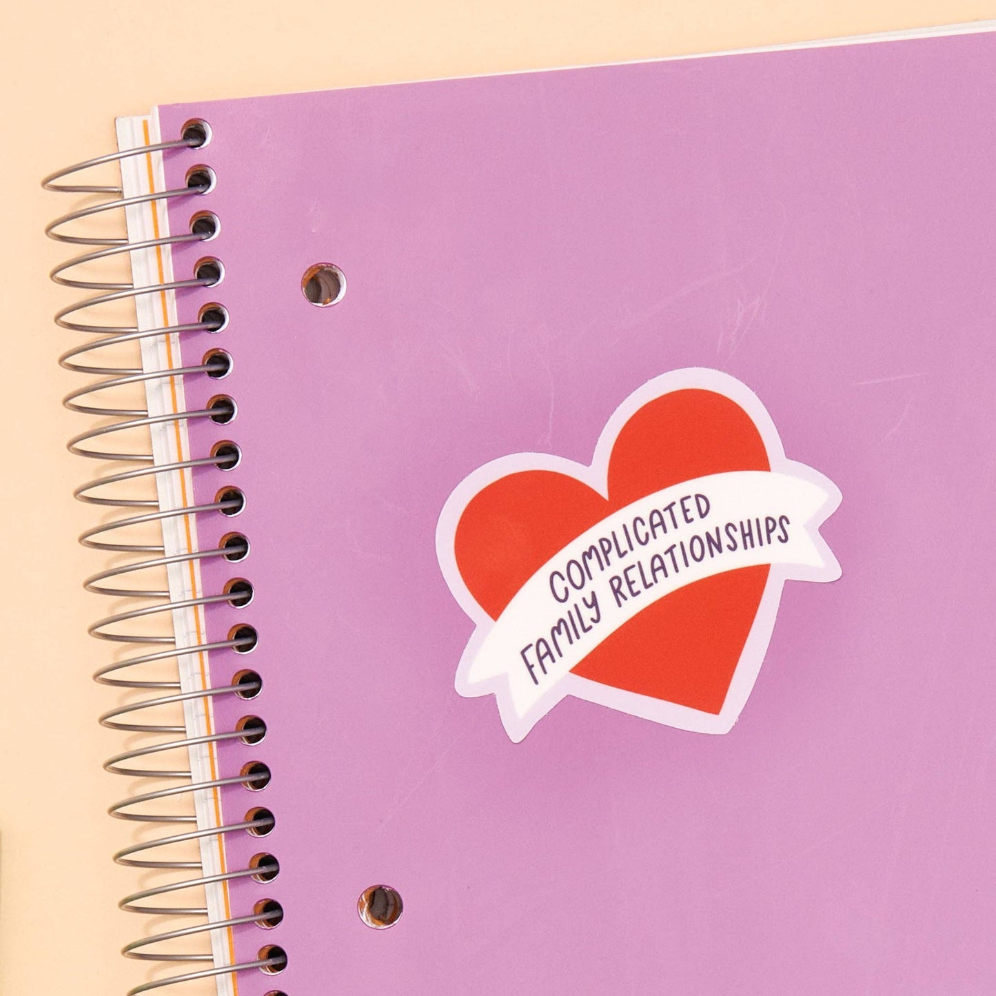 Complicated Family Relationships Vinyl Sticker