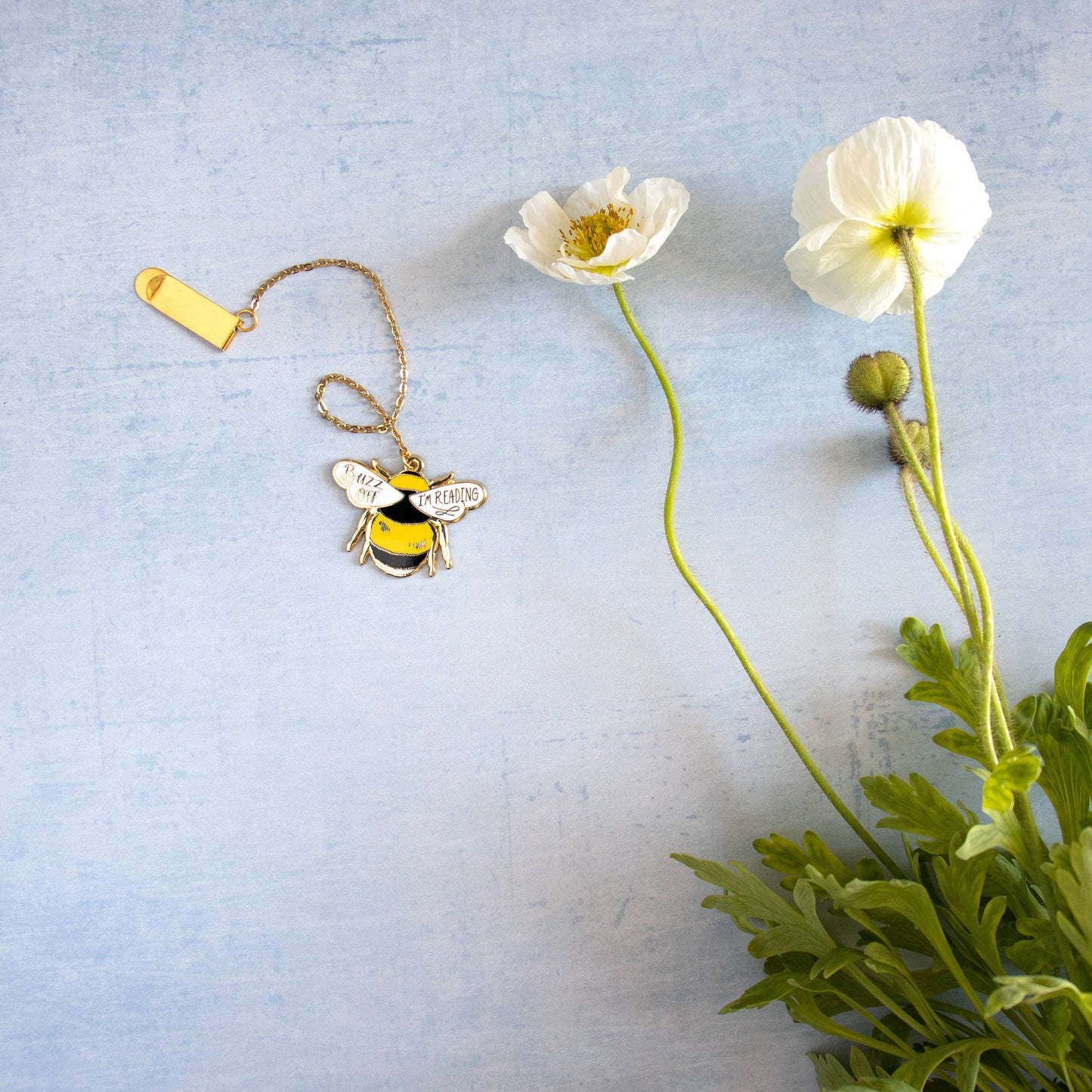 Bumble Bee Enamel Pin Bookmark