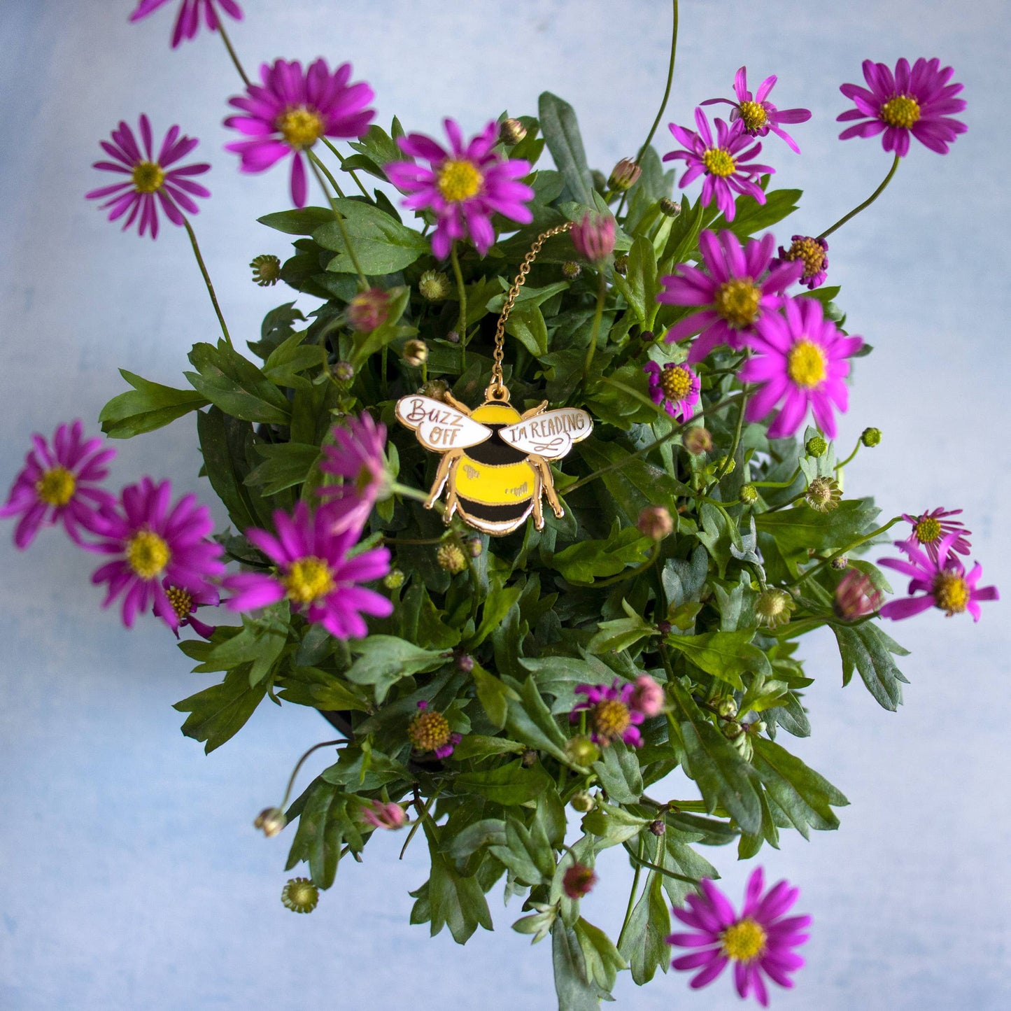 Bumble Bee Enamel Pin Bookmark