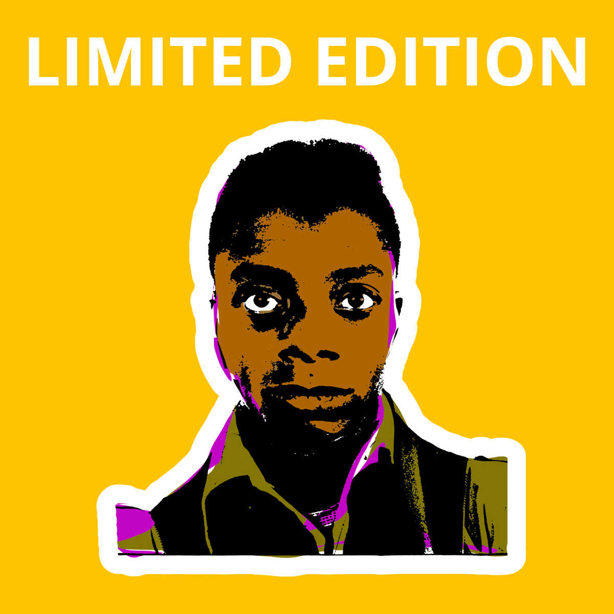 Purple Young James Baldwin Sticker
