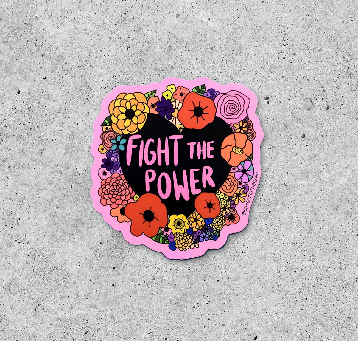 Fight the Power vinyl sticker