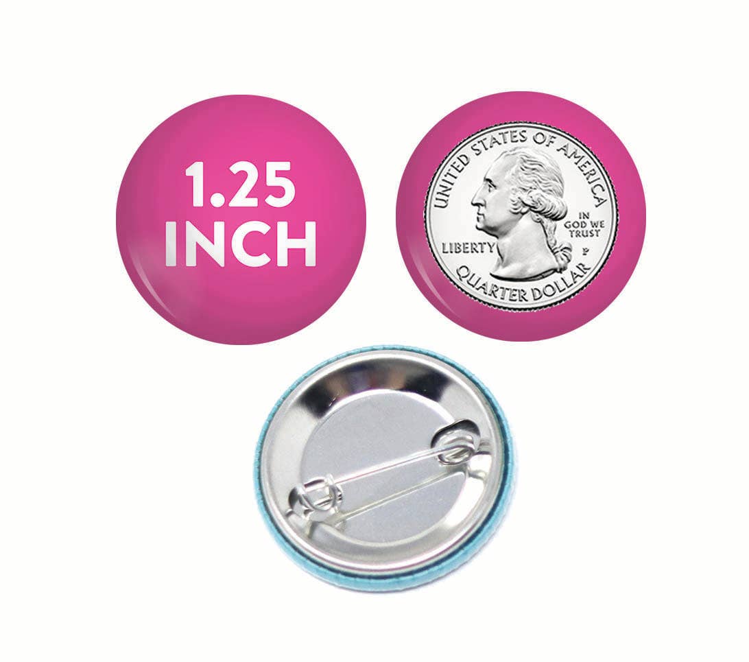 Anxious but Cute Pinback Button