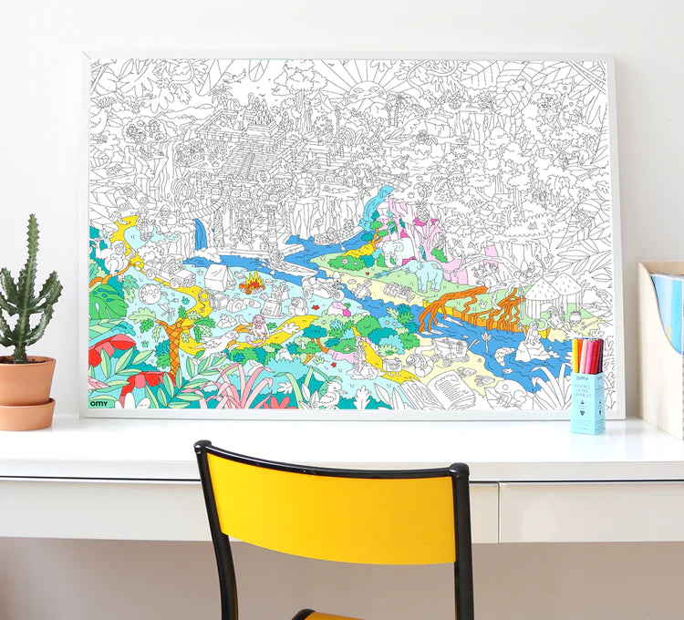 Dinos Giant Coloring Poster | OMY