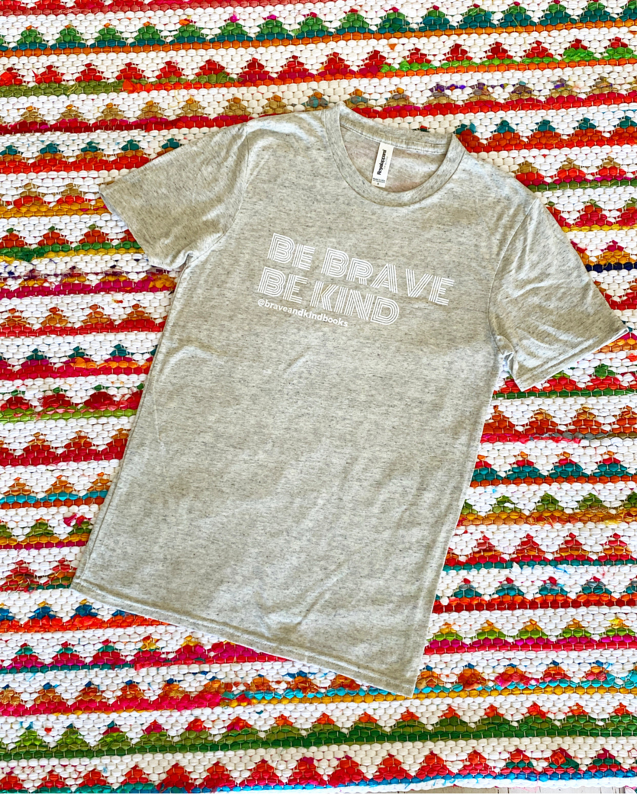 Be Brave + Be Kind Tee - Adult (Speckled Gray)