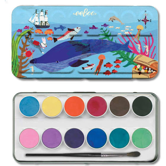 Watercolors Paint Set for Kids- Ocean