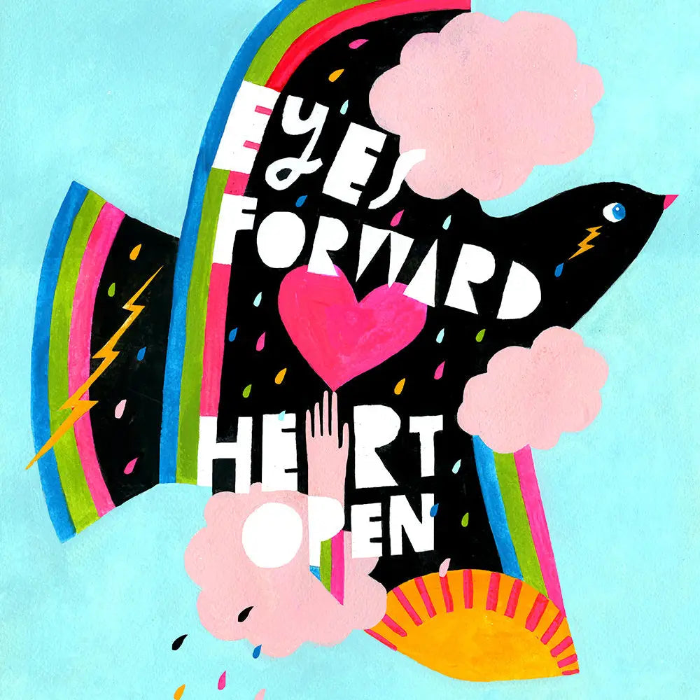 Eyes Forward Art Print | Lisa Congdon Art