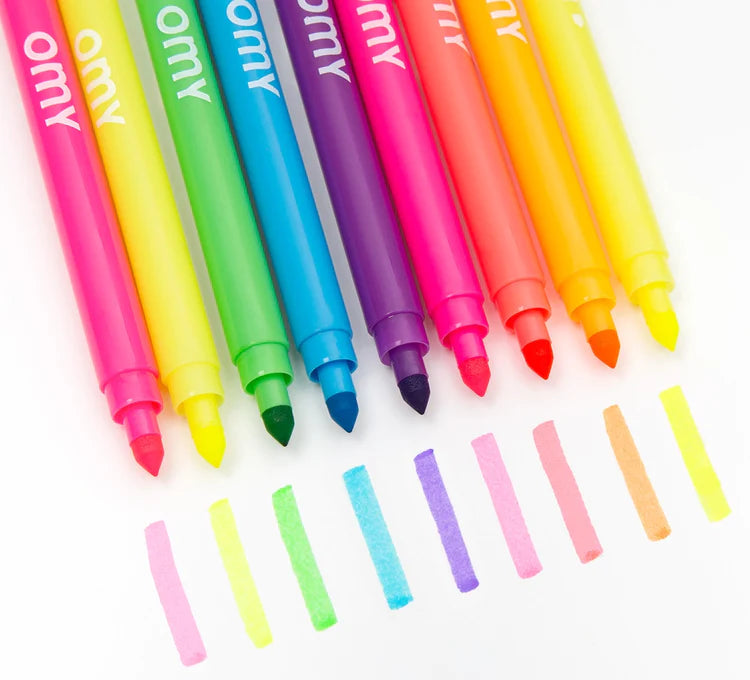 9 Neon Felt Pens  OMY – Brave + Kind Bookshop