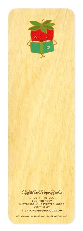 GOOD STRAWBERRY BOOKMARK | Night Owl Paper Goods