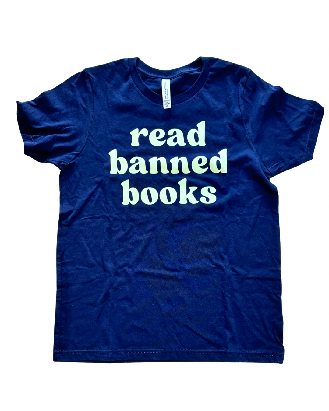 read banned books tee (navy) | Kids