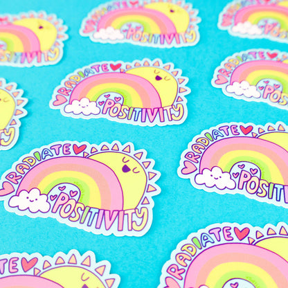 Radiate Positivity Vinyl Sticker | Turtle’s Soup