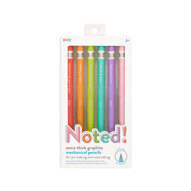 Noted! Extra Thick Graphite Pencils - set of 6 | OOLY