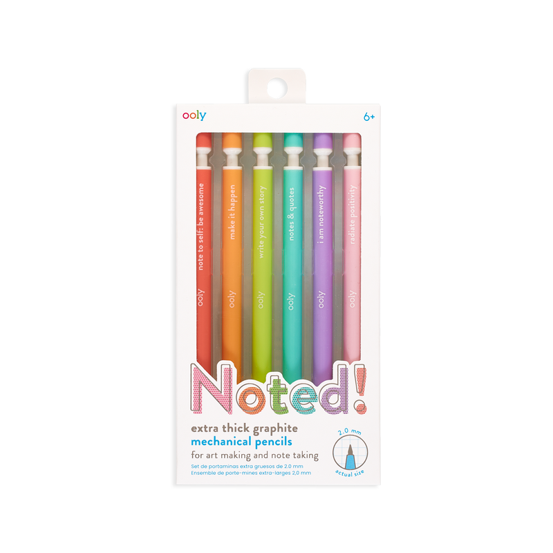 Noted! Extra Thick Graphite Pencils - set of 6 | OOLY