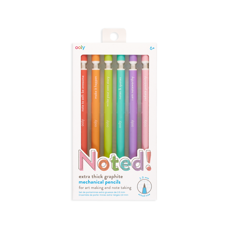 Noted! Extra Thick Graphite Pencils - set of 6