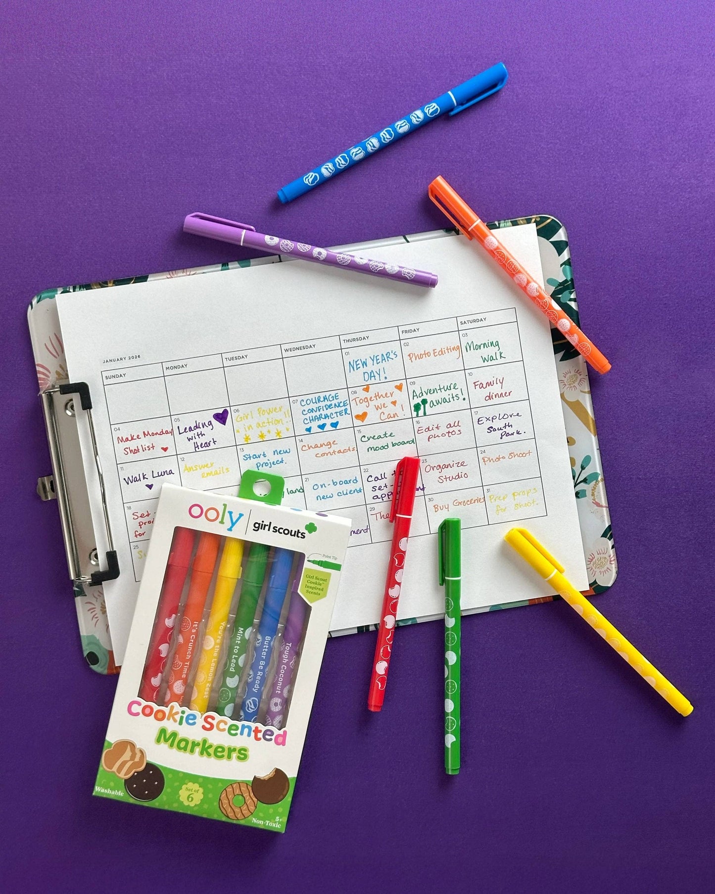 OOLY x Girl Scouts Cookie Scented Gel Pens - Set of 6