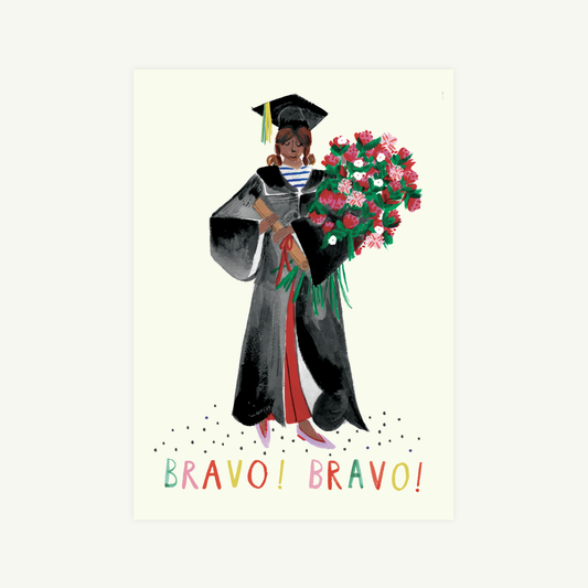 Bravo! Roses for the Grad Card