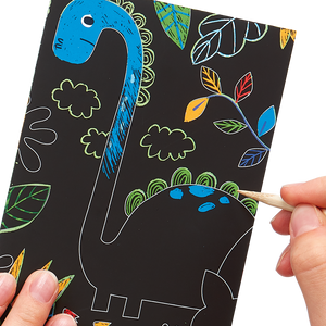 Dino Days Scratch and Scribble Mini Scratch Art Kit | OOLY