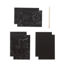 Dino Days Scratch and Scribble Mini Scratch Art Kit | OOLY