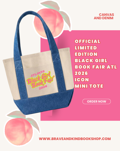 Black Girl Book Fair ATL 2026 | Mini Iconic Canvas + Denim Tote