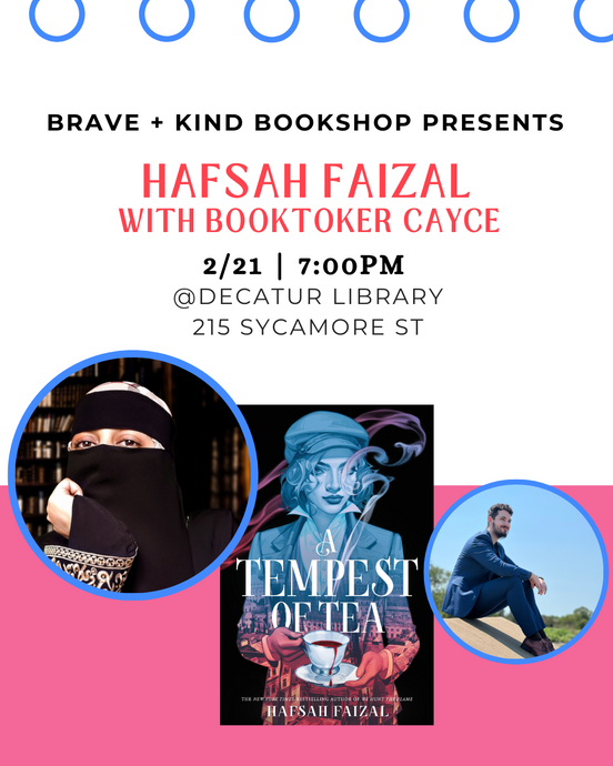 AUTHOR CHAT | Hafsah Faizal shares new fantasy series, A TEMPEST OF TEA | Feb 21st at DECATUR LIBRARY