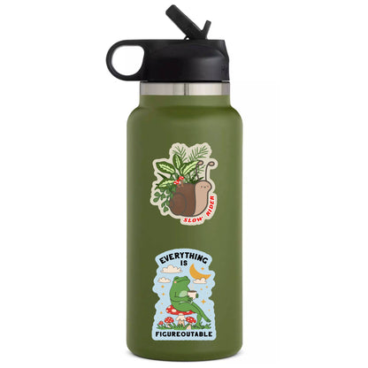 Positive Motivational Frog High Quality Vinyl Sticker