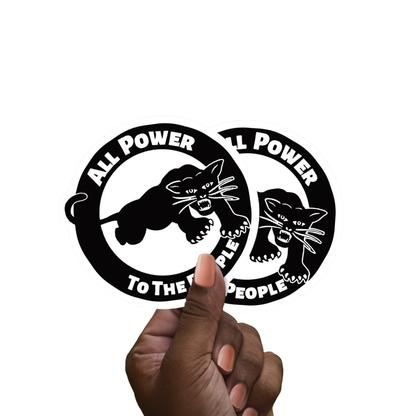 All Power Black Panther Stickers | Black Culture Activism